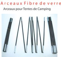Arceaux de tente en fibre de verre 8 mm – Arches pour tente de camping - FREETIME