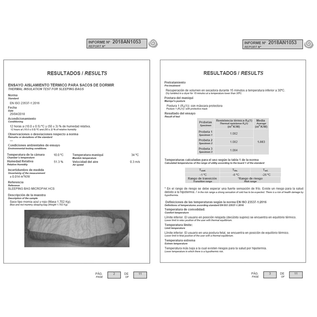 Micropak HCS – Sac de couchage d’hiver - FREETIME