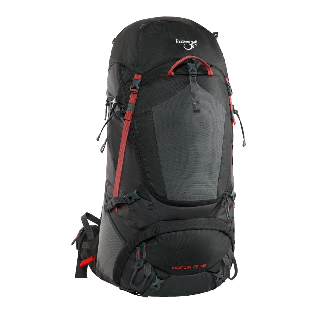 Monterra 65 – Sac à dos de trekking ultra-ventilé de 65 L - FREETIME