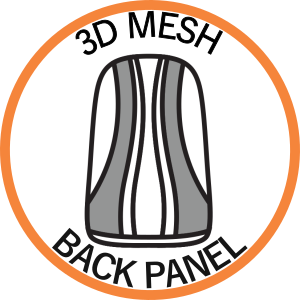 3D Mesh back panel