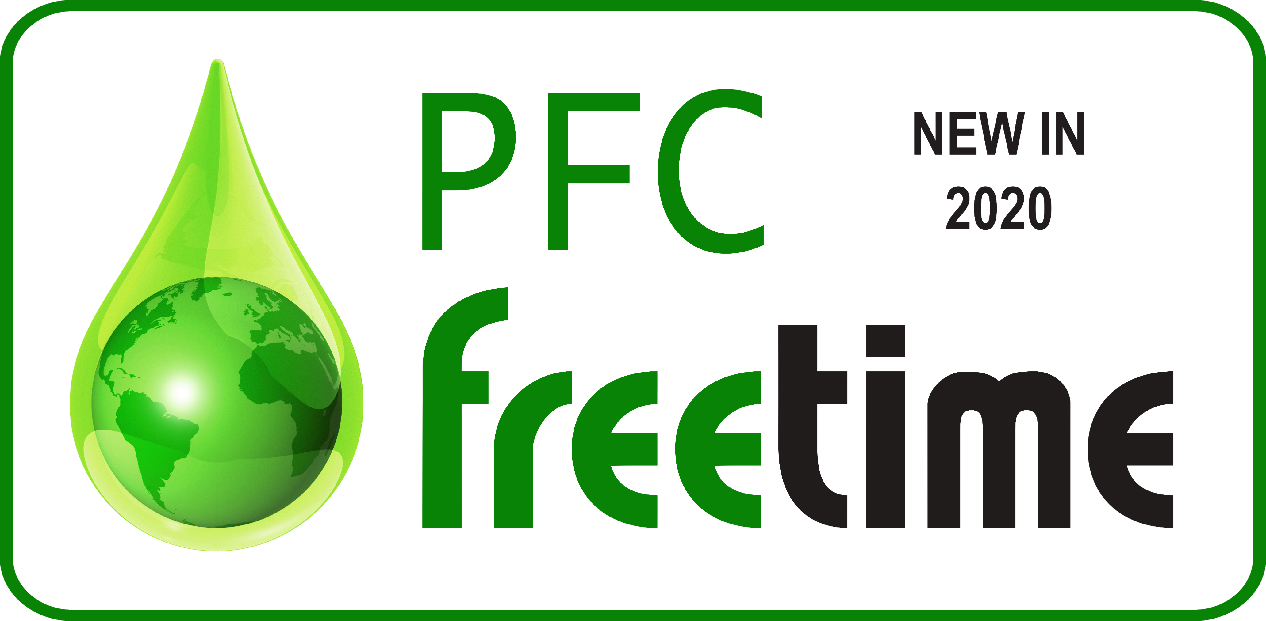 PFC Free - logo "PFC Freetime" showing Freetime turns PFC free in 2020