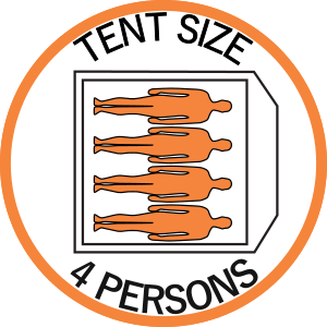 tent size: 4 persons