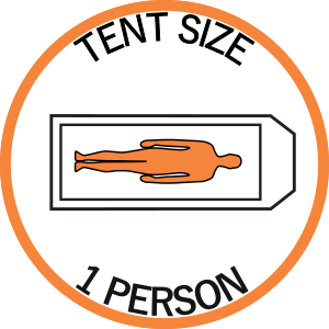 Tent size: 1 person