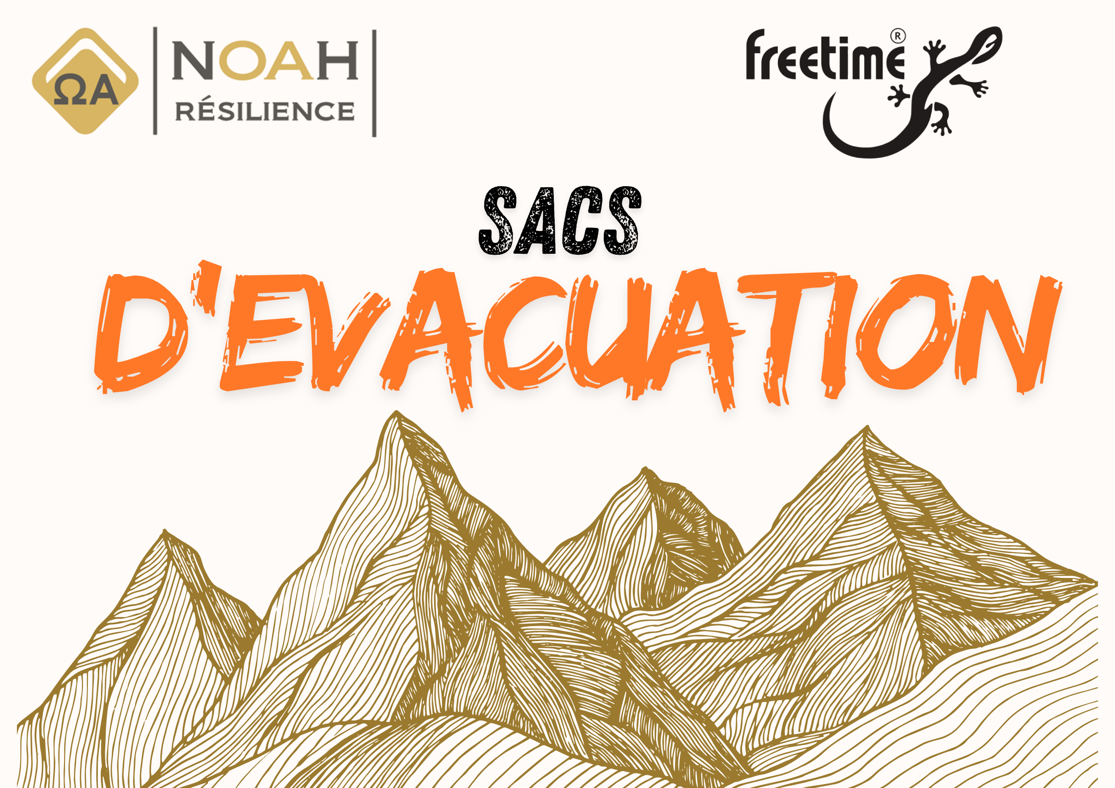 Sac d’évacuation : guide débutant avec Freetime, Noah Résilience et recommandations officielles