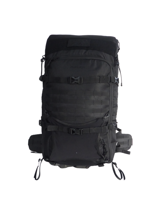 Auroch – Le sac d'évacuation & survivalisme - 55L de 2,6 kg - vue de face