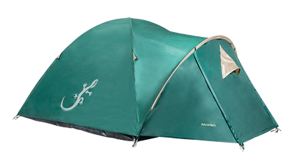 Mareo - Tente camping dôme 4 personnes avec grande avancée - marque Freetime - vue côté