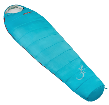 Sac de couchage été Litetech 125, marque Freetime, température confort 12°C pour 1kg, vue posé à plat (photo détourée)