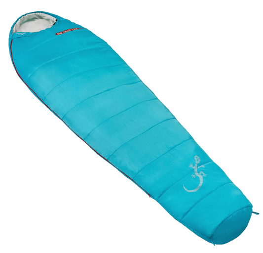 Sac de couchage été Litetech 125, marque Freetime, température confort 12°C pour 1kg, vue posé à plat (photo détourée)