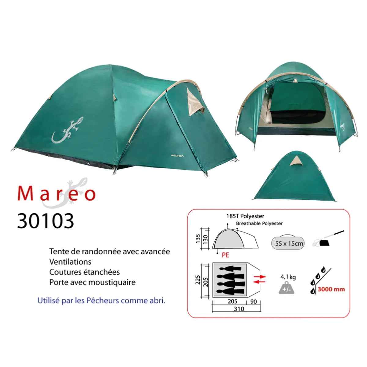 Tente Mareo Dôme 4 Personnes