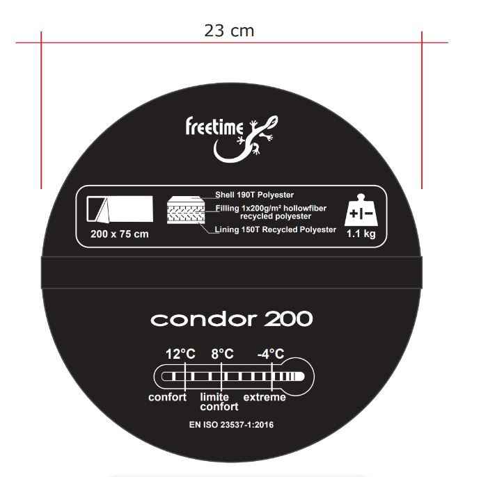 Condor 200 – Sac de couchage couverture jumelable [12°|8°|-4°]