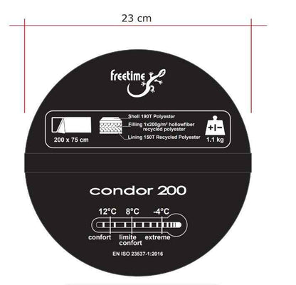 Condor 200 – Sac de couchage couverture jumelable [12°|8°|-4°]